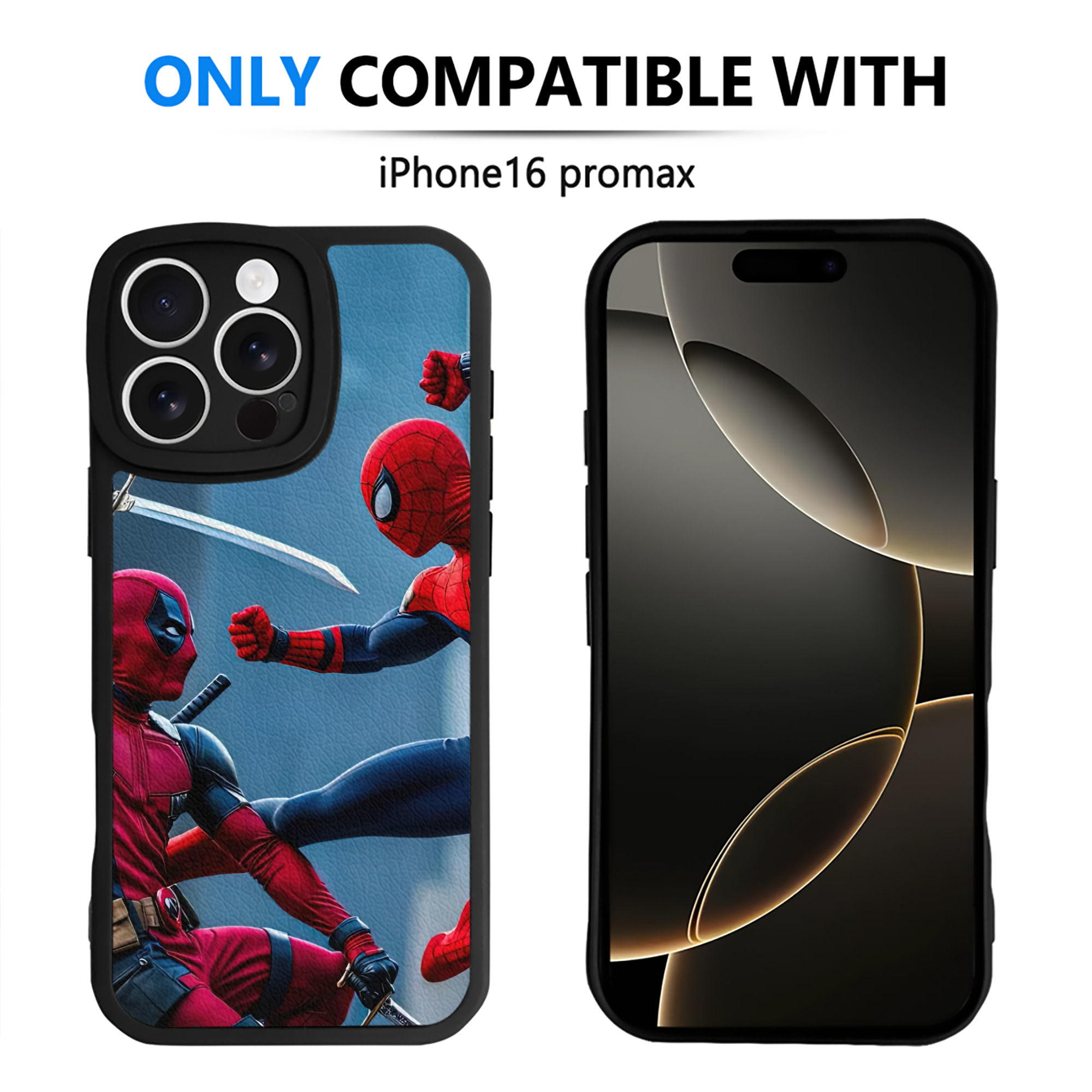 Spider Man スパイダーマン 【iPhone 16シリーズ対応】シリコンスマホケース（レザー調） 材質：シリコン